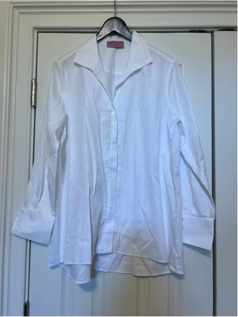 Women's McCulley's Highlands White Cotton Button Down Shirt Size 10, old money
